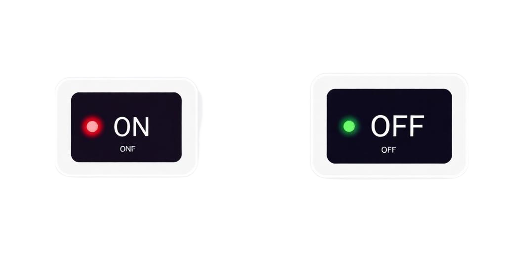 Indicatore LED del condizionatore: rosso = acceso, verde = spento